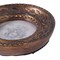Small Vintage 3×3 Round Picture Frame Antique Ornate Mini Photo Frame Table Top Display and Wall Hanging with High Definition Glass Front for Home Decor, Old-Fahioned Photo Gallery, Retro Art, Bronze Gold